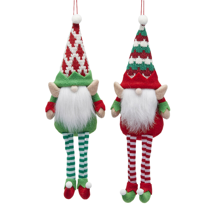 EDG enzo de gasperi Hanging Gnome Decoration 30cm Assorted